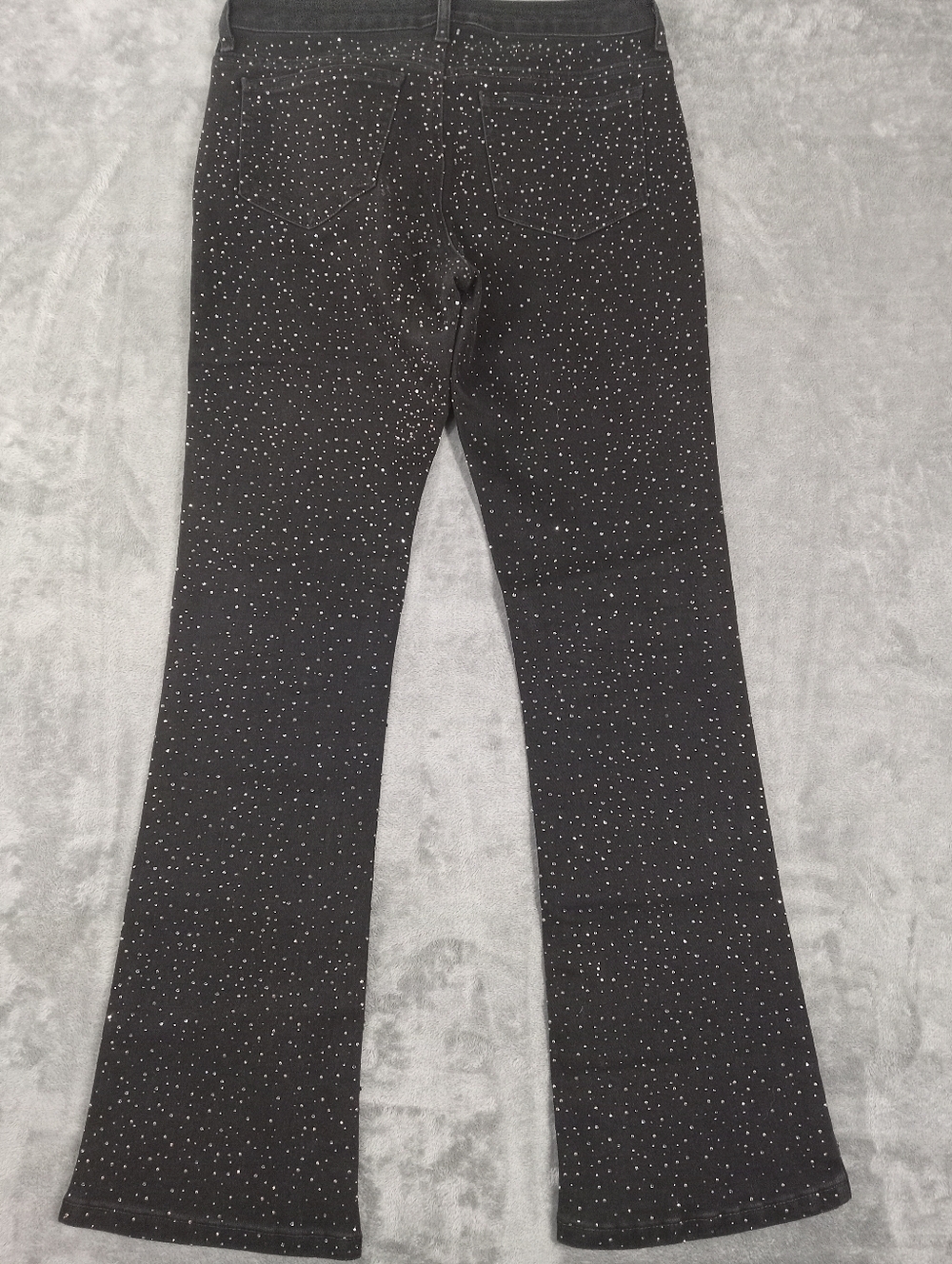 Forever 21 Black Rhinestone Flare Jeans Size 30X30 - Picture 4 of 12